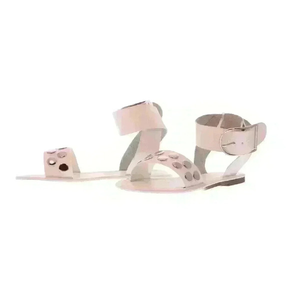 NEW NIB Truffle Collection Total Stud Vegan White Leather Sandal Sz 8.5 US - Picture 5 of 7
